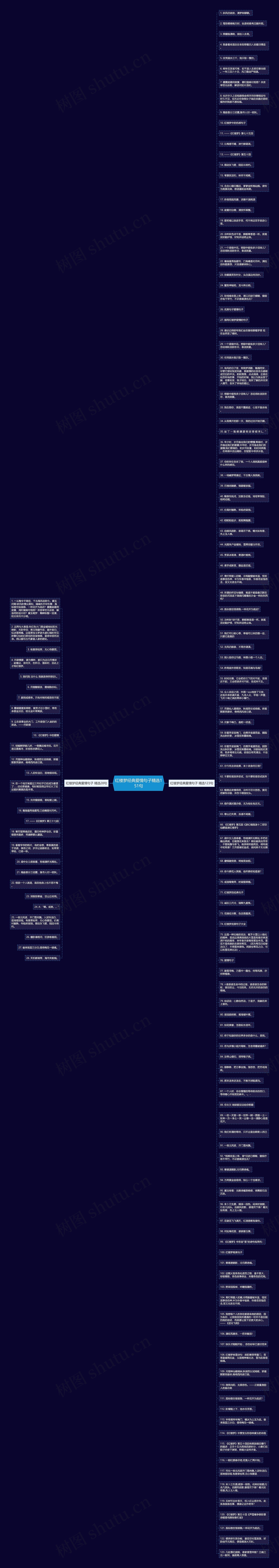 红楼梦经典爱情句子精选151句思维导图