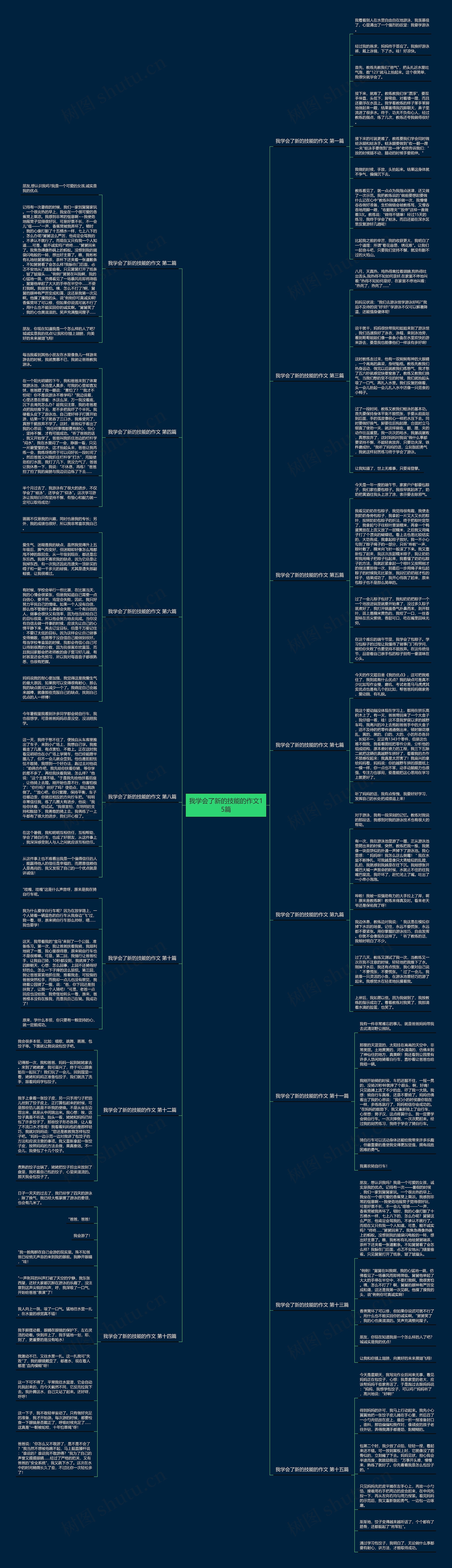 我学会了新的技能的作文15篇思维导图