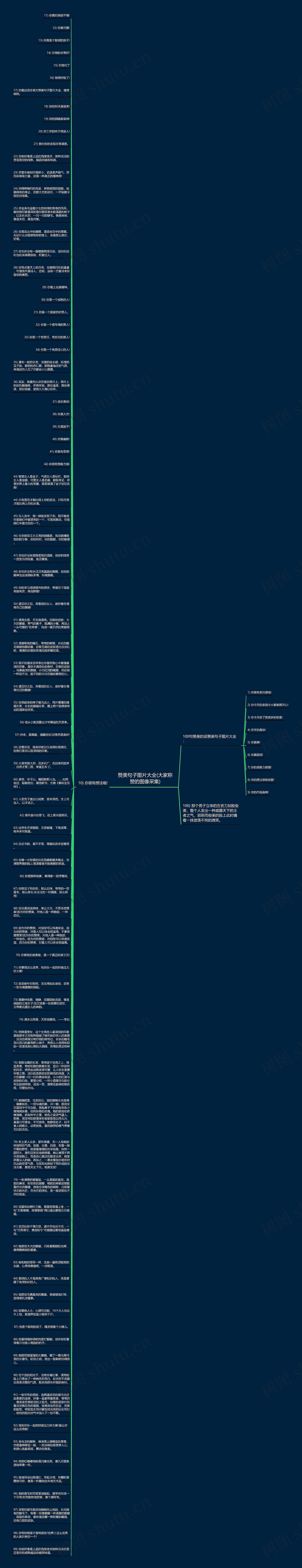 赞美句子图片大全(大家称赞的图像采集)思维导图