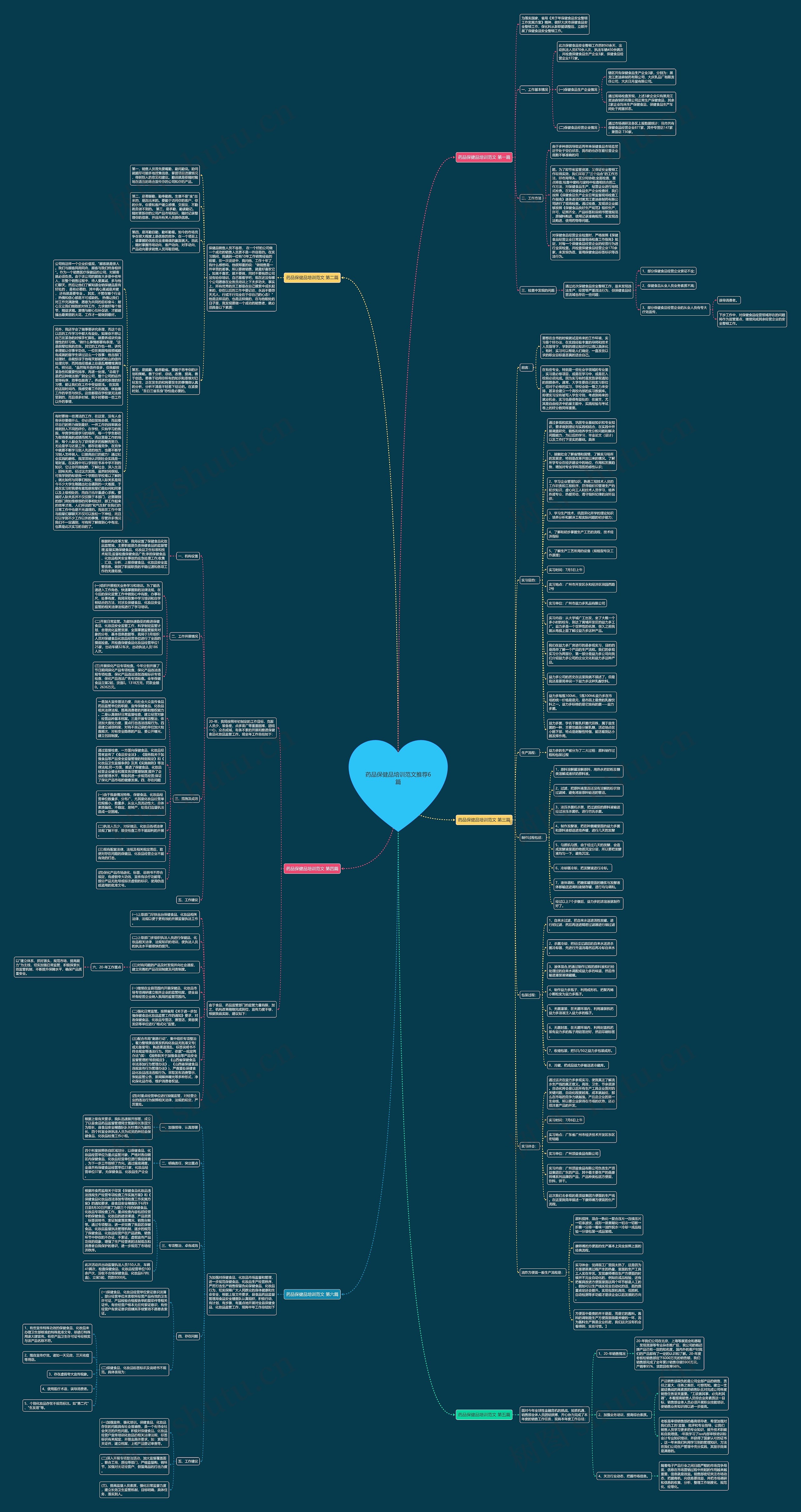 药品保健品培训范文推荐6篇思维导图