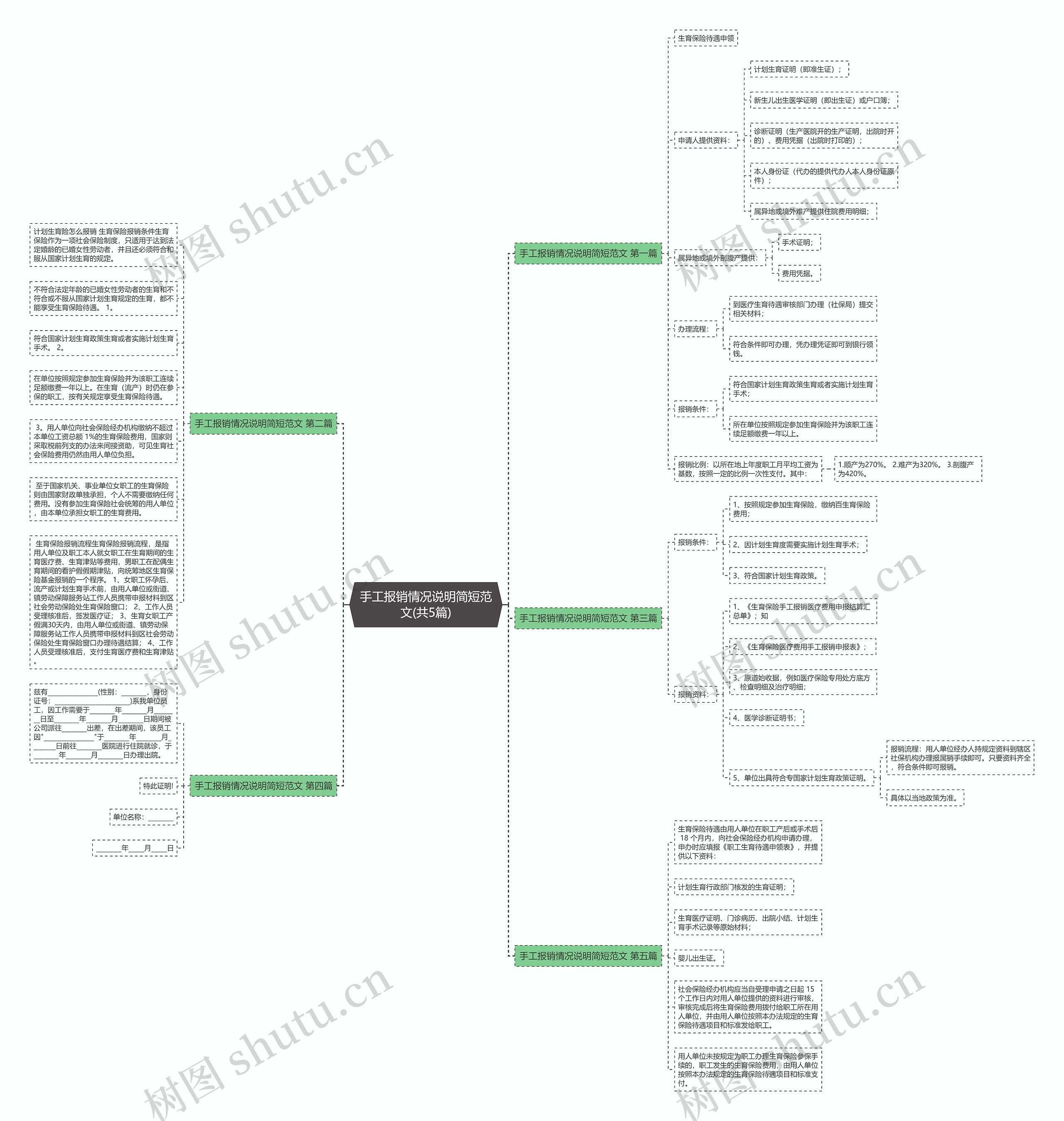 手工报销情况说明简短范文(共5篇)