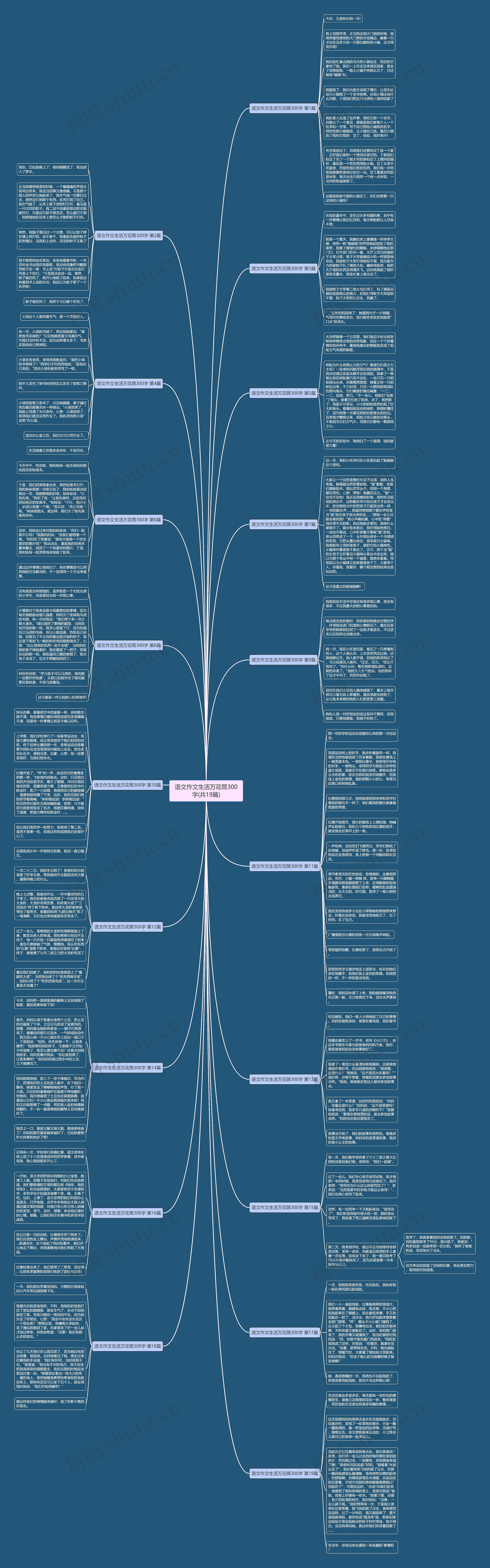 语文作文生活万花筒300字(共19篇)思维导图