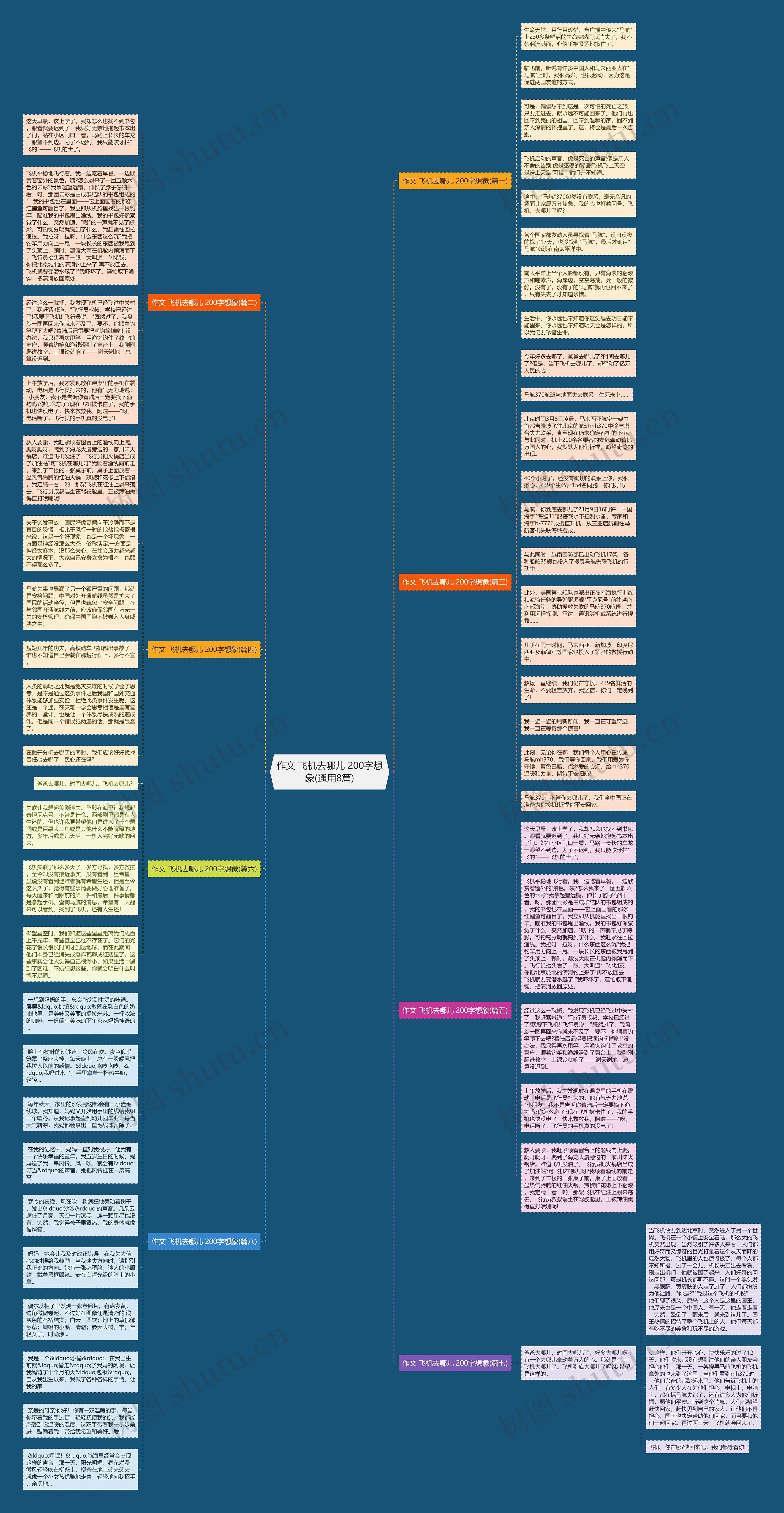 作文 飞机去哪儿 200字想象(通用8篇)思维导图