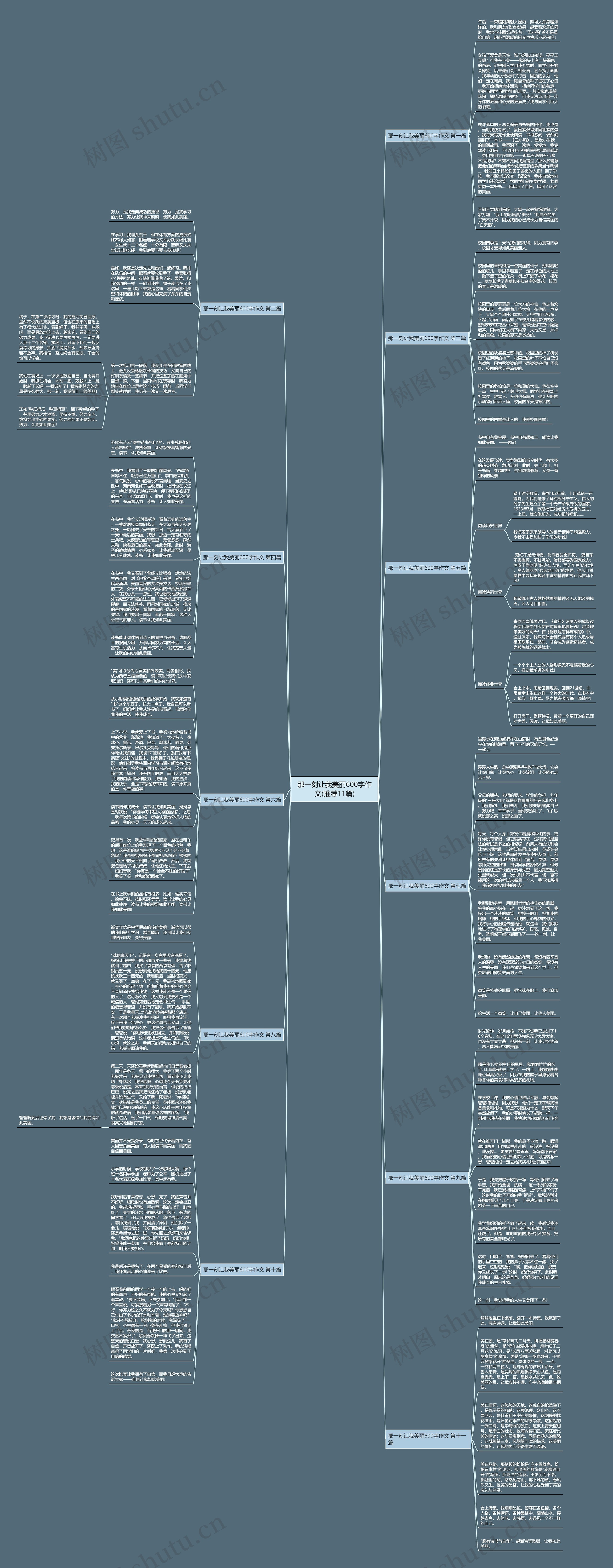 那一刻让我美丽600字作文(推荐11篇)思维导图