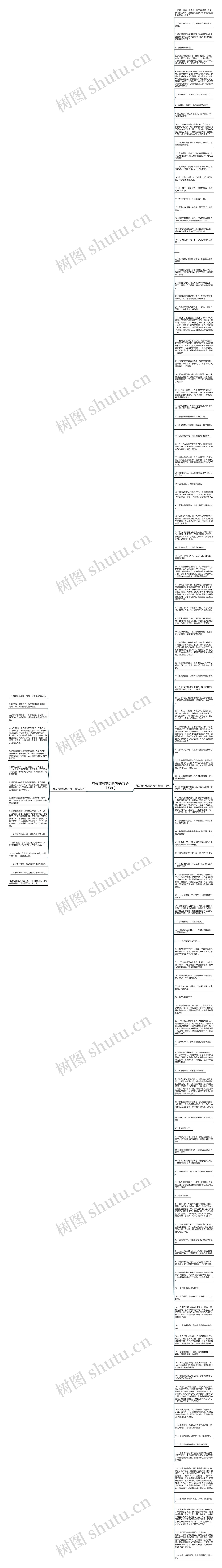 有关描写电话的句子(精选133句)思维导图