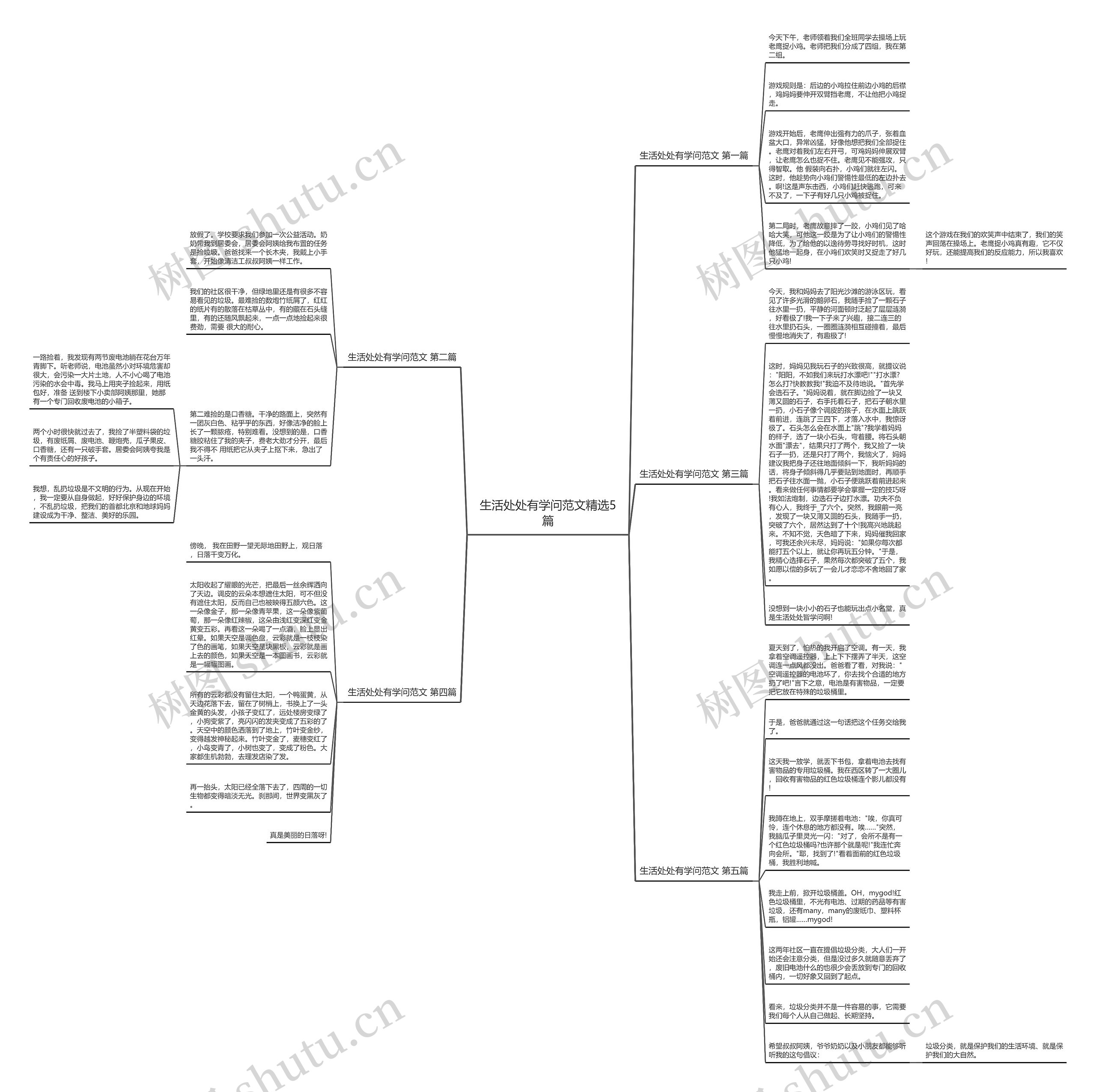 生活处处有学问范文精选5篇思维导图