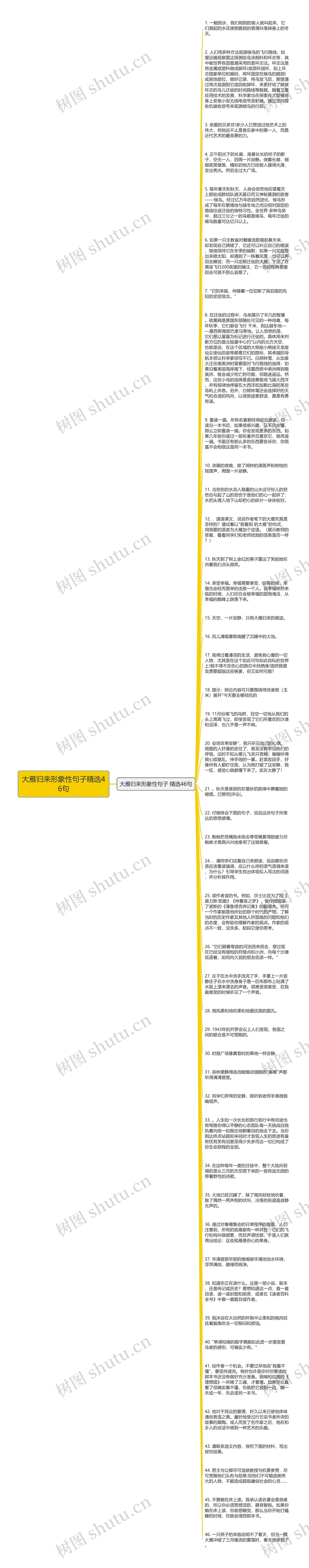 大雁归来形象性句子精选46句