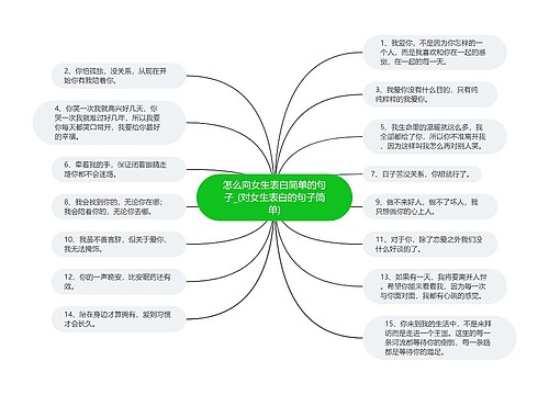 怎么向女生表白简单的句子_(对女生表白的句子简单)