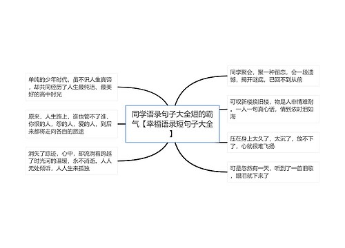 同学语录句子大全短的霸气【幸福语录短句子大全】