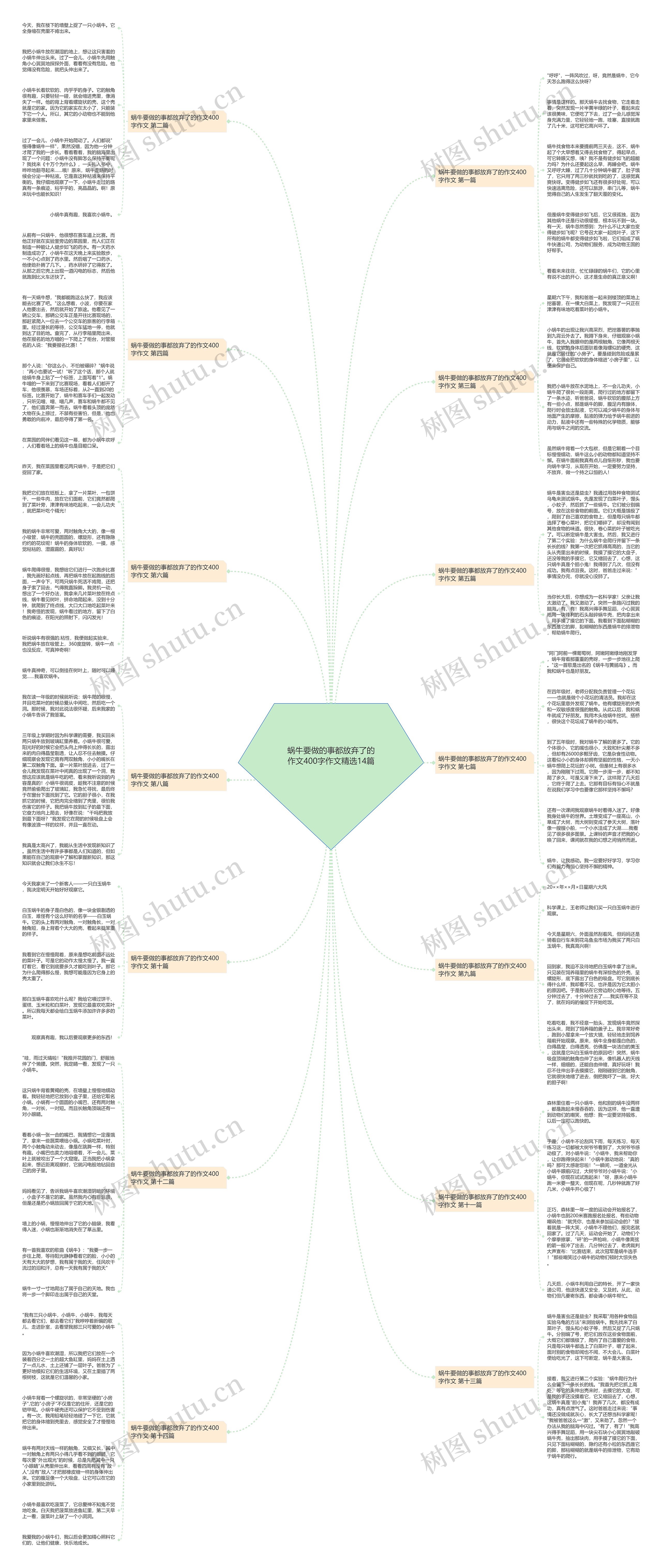 蜗牛要做的事都放弃了的作文400字作文精选14篇思维导图