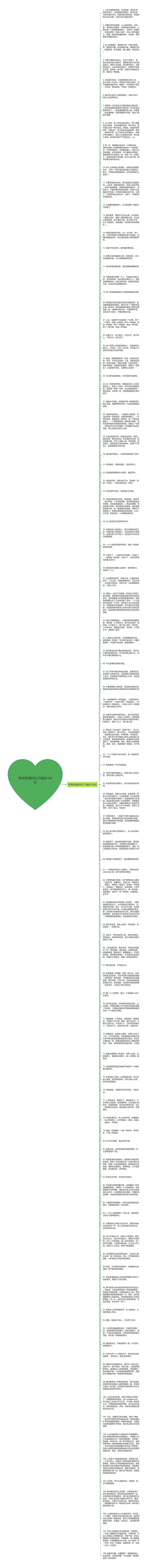 带有哲理的句子精选108句思维导图