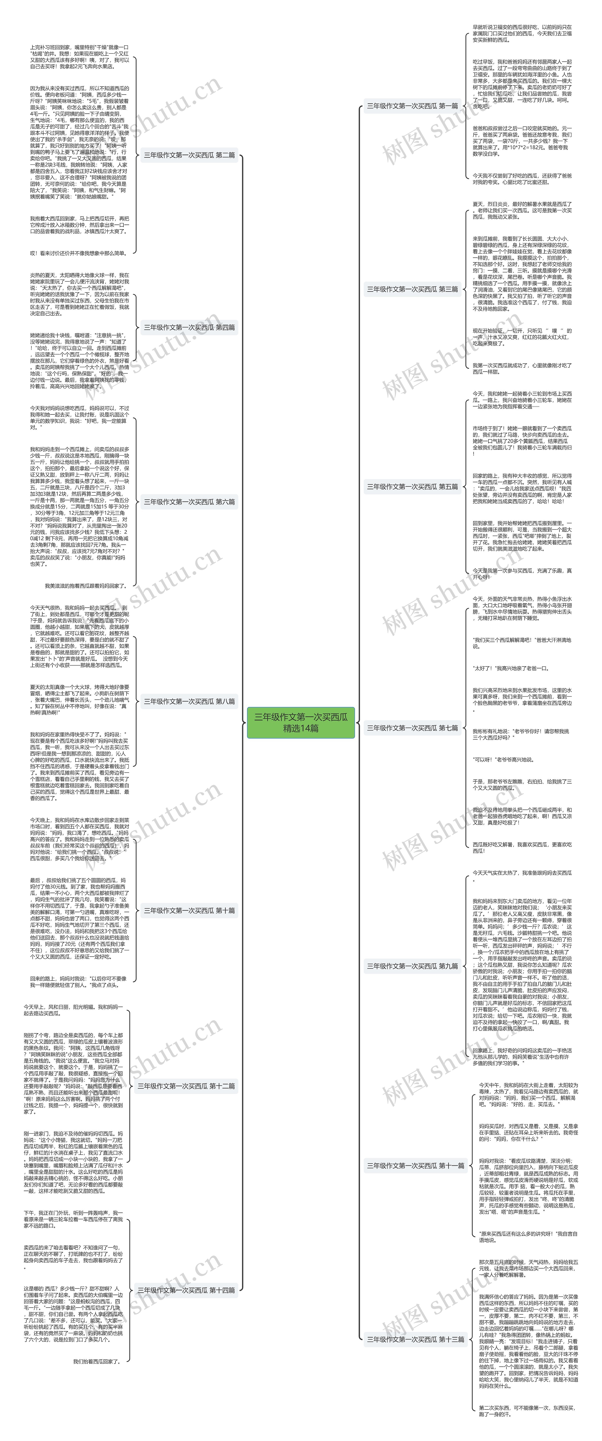 三年级作文第一次买西瓜精选14篇 三年级作文第一次买西瓜精选14篇