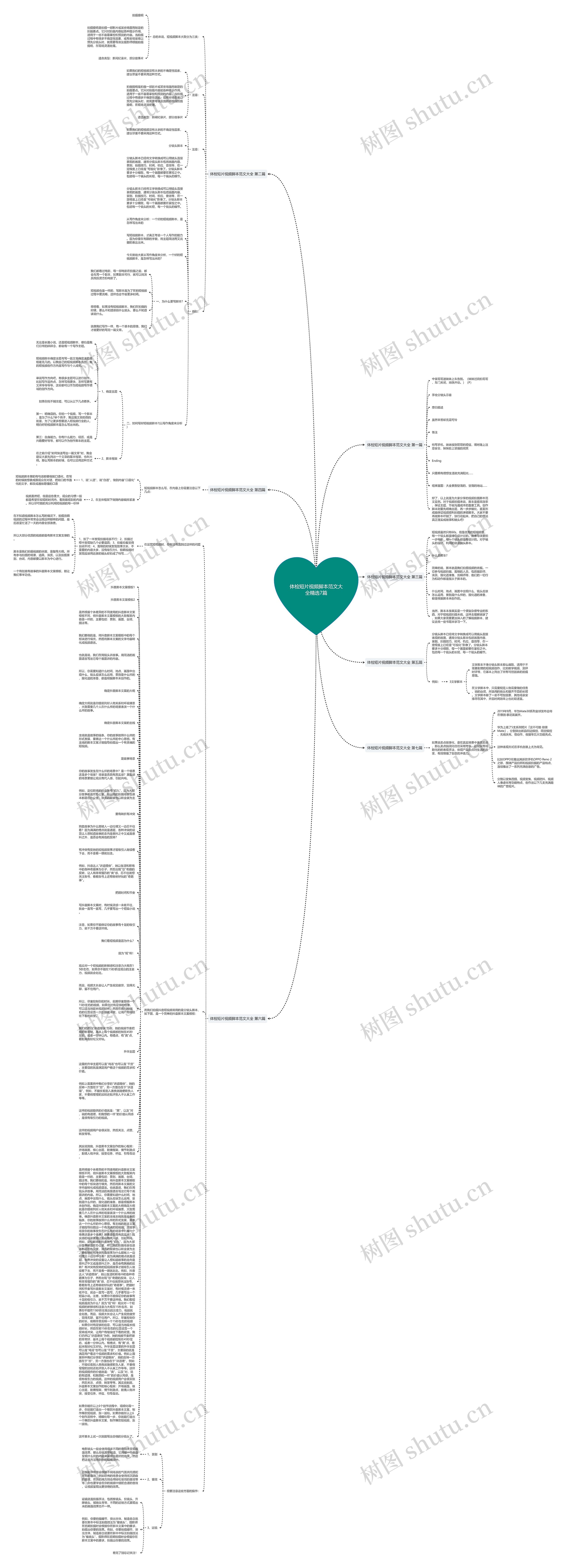 体检短片视频脚本范文大全精选7篇思维导图