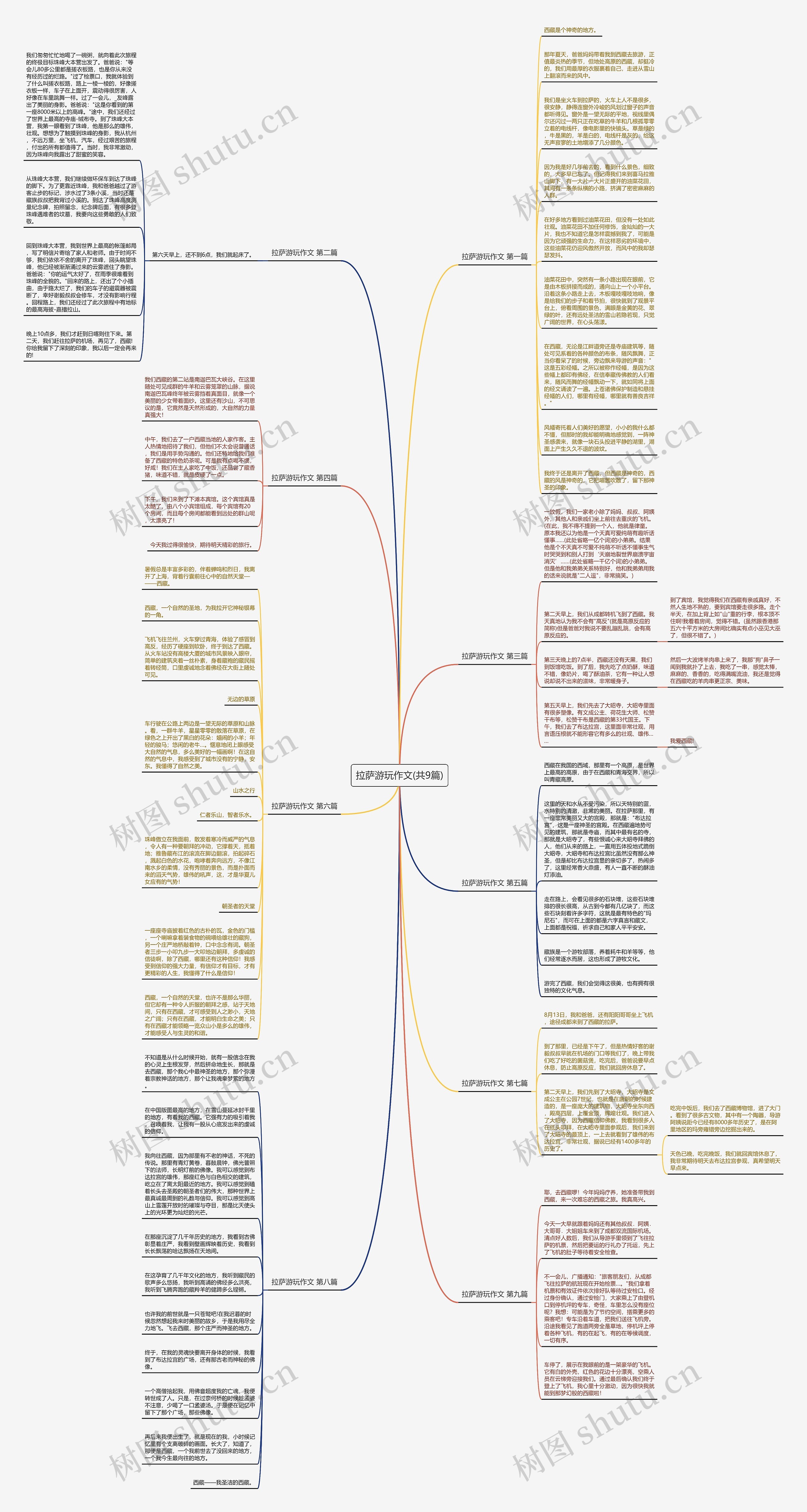 拉萨游玩作文(共9篇)思维导图