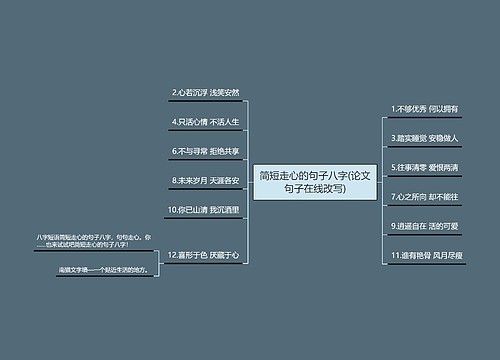 简短走心的句子八字(论文句子在线改写)