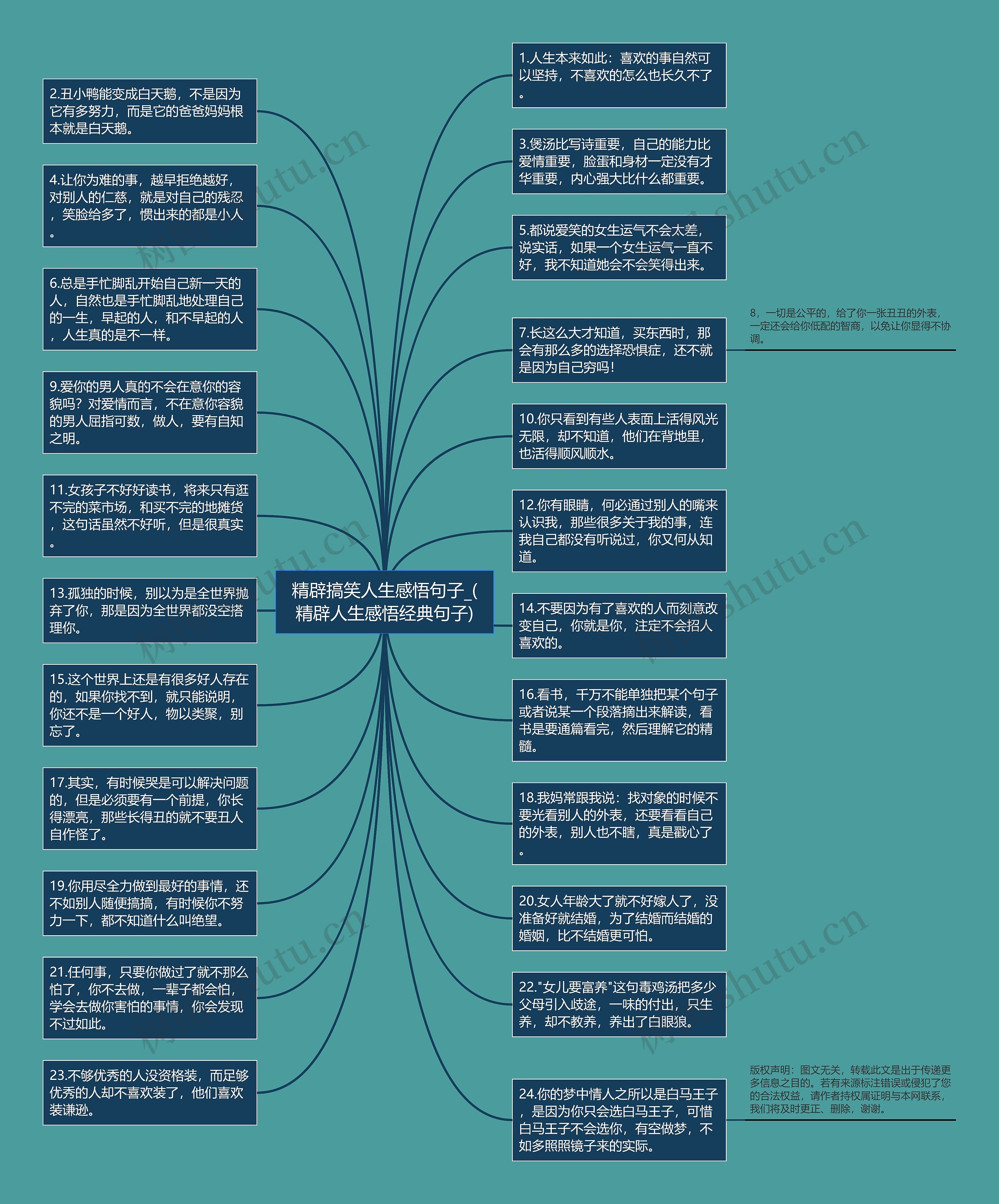 精辟搞笑人生感悟句子_(精辟人生感悟经典句子)思维导图
