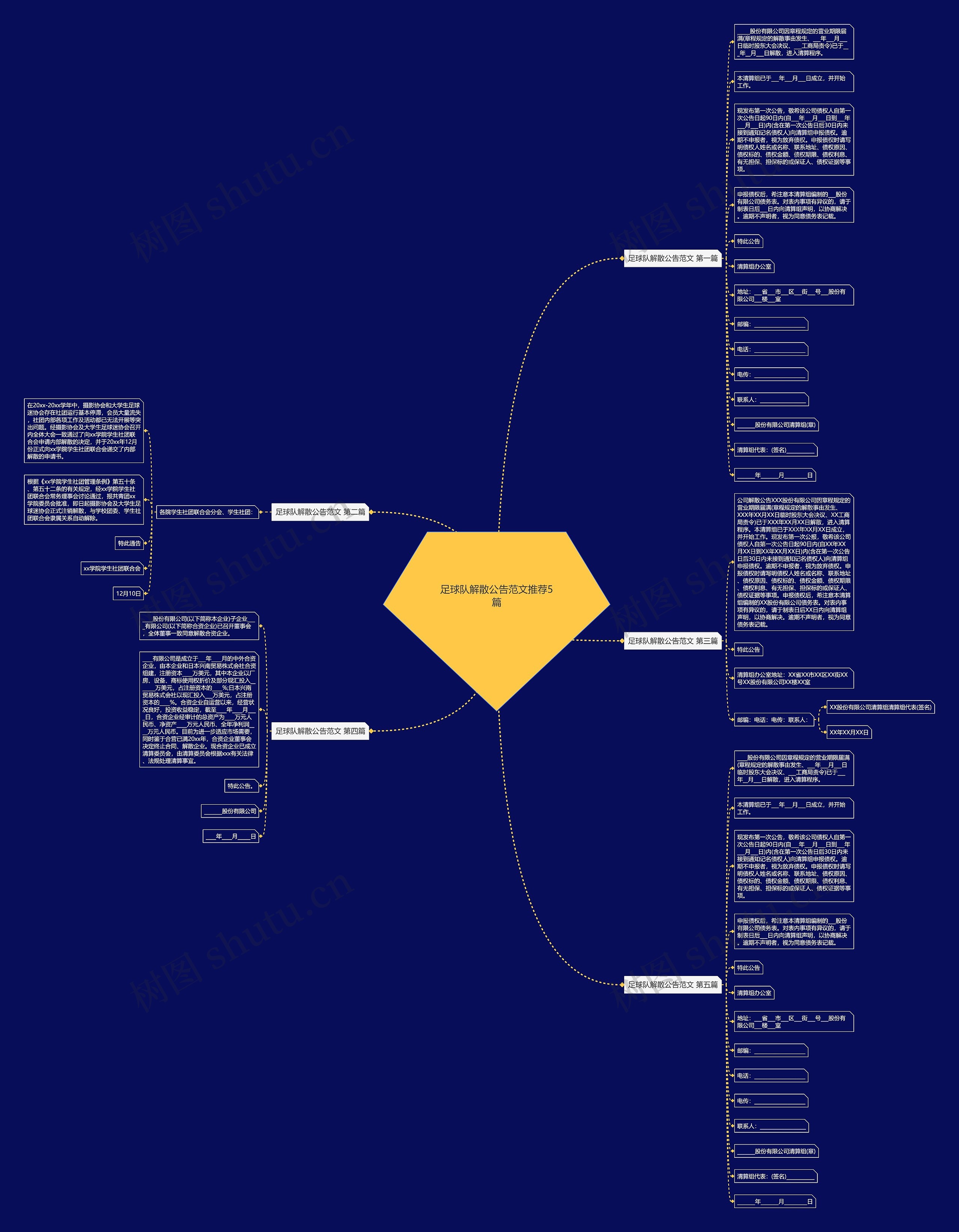 足球队解散公告范文推荐5篇思维导图