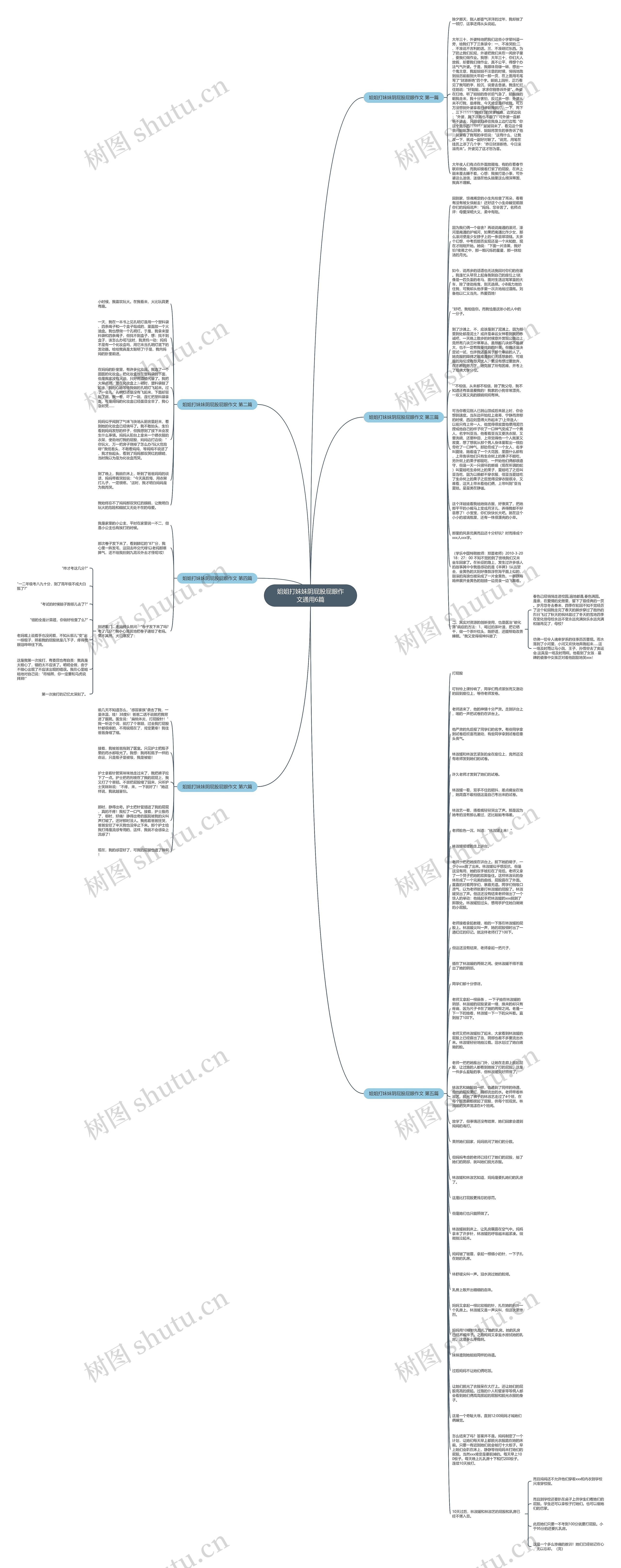 姐姐打妹妹阴屁股屁眼作文通用6篇思维导图