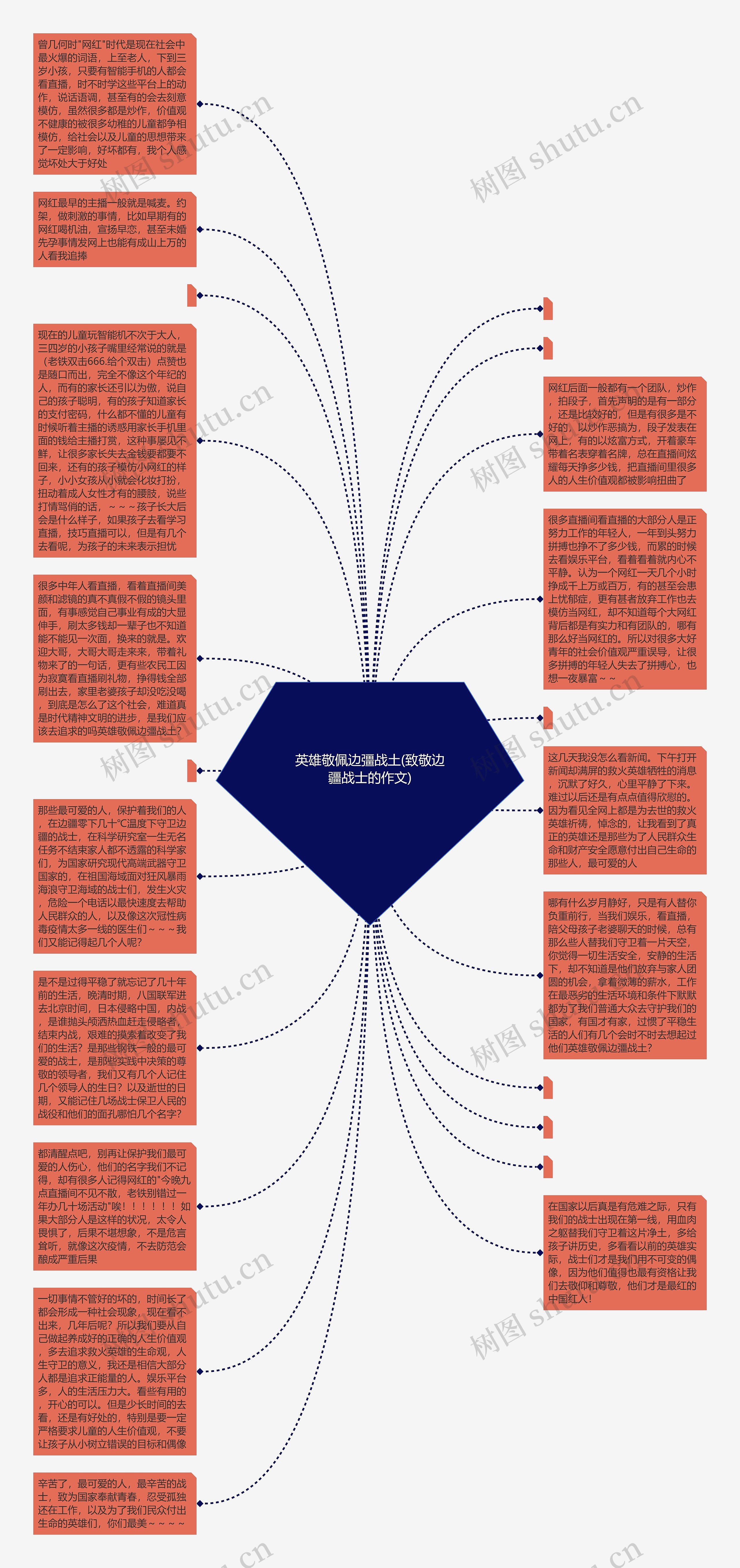 英雄敬佩边彊战土(致敬边疆战士的作文)思维导图