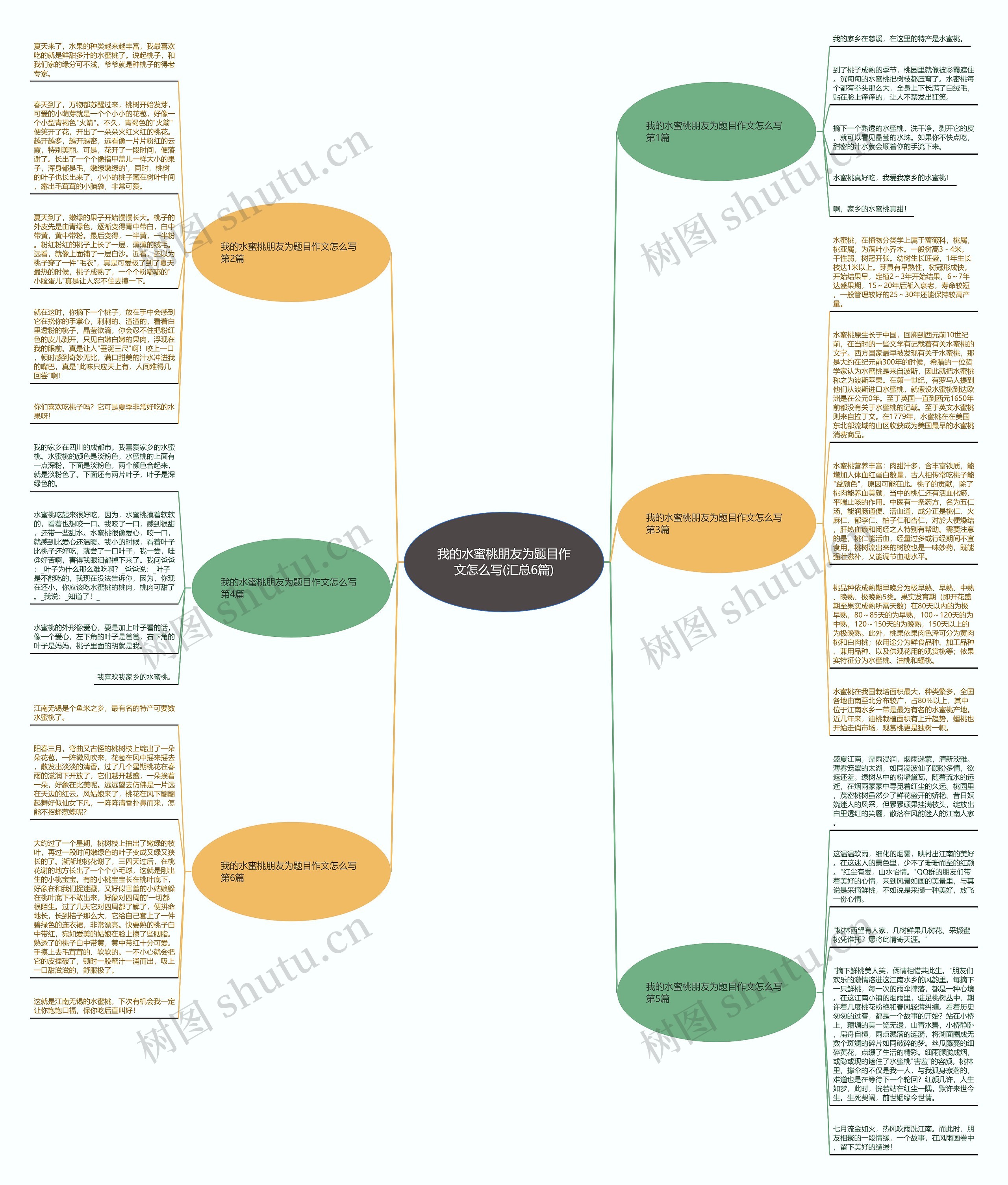 我的水蜜桃朋友为题目作文怎么写(汇总6篇)思维导图