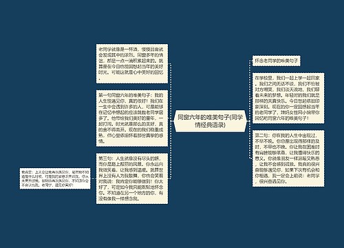 同窗六年的唯美句子(同学情经典语录) 同窗六年的唯美句子(同学情经典语录)