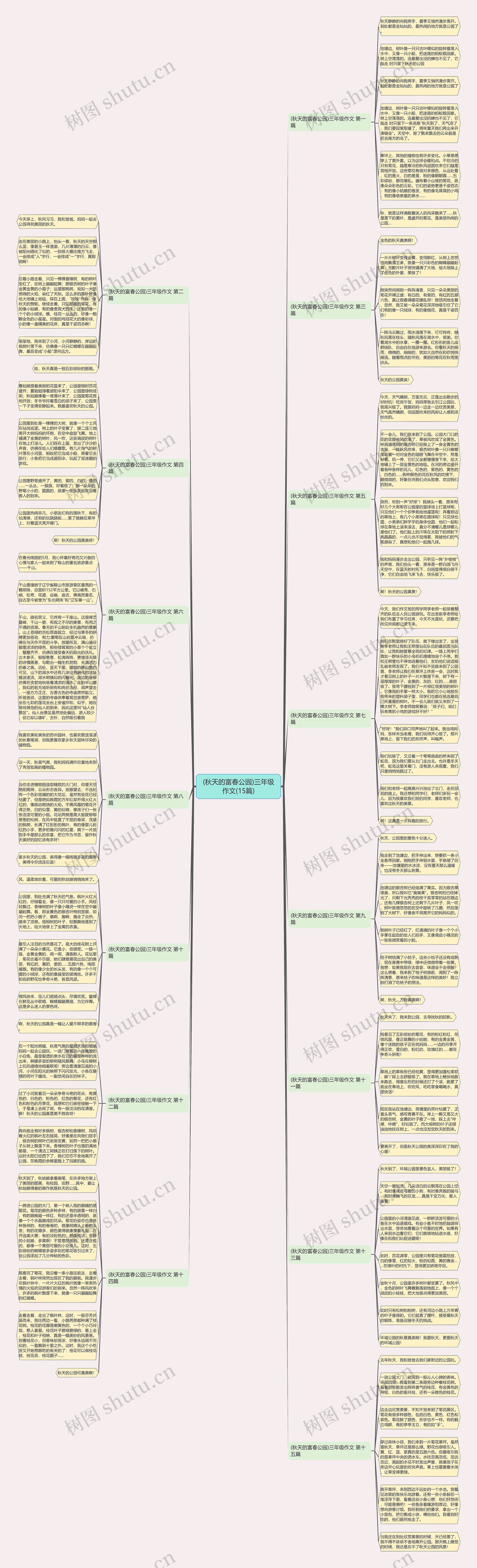 (秋天的富春公园)三年级作文(15篇) (秋天的富春公园)三年级作文(15篇)