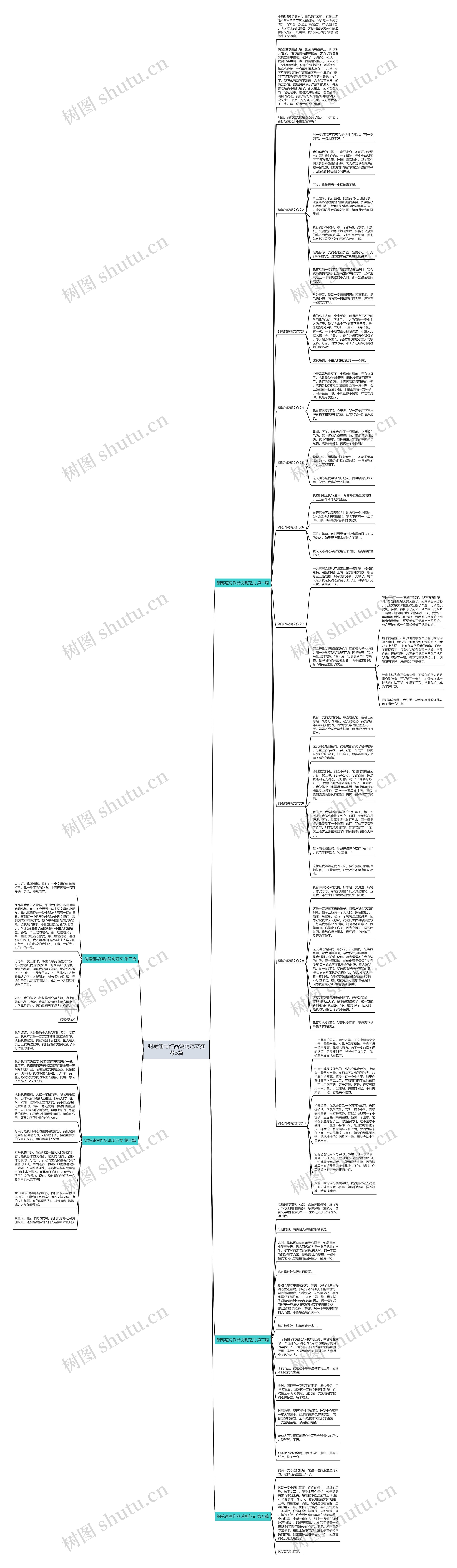 钢笔速写作品说明范文推荐5篇思维导图