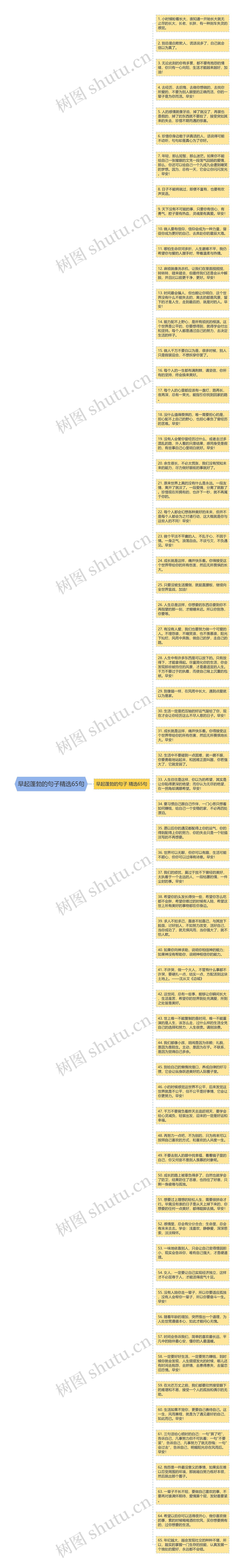 早起蓬勃的句子精选65句思维导图