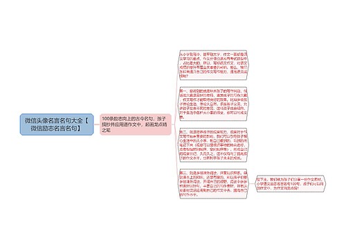 微信头像名言名句大全【微信励志名言名句】