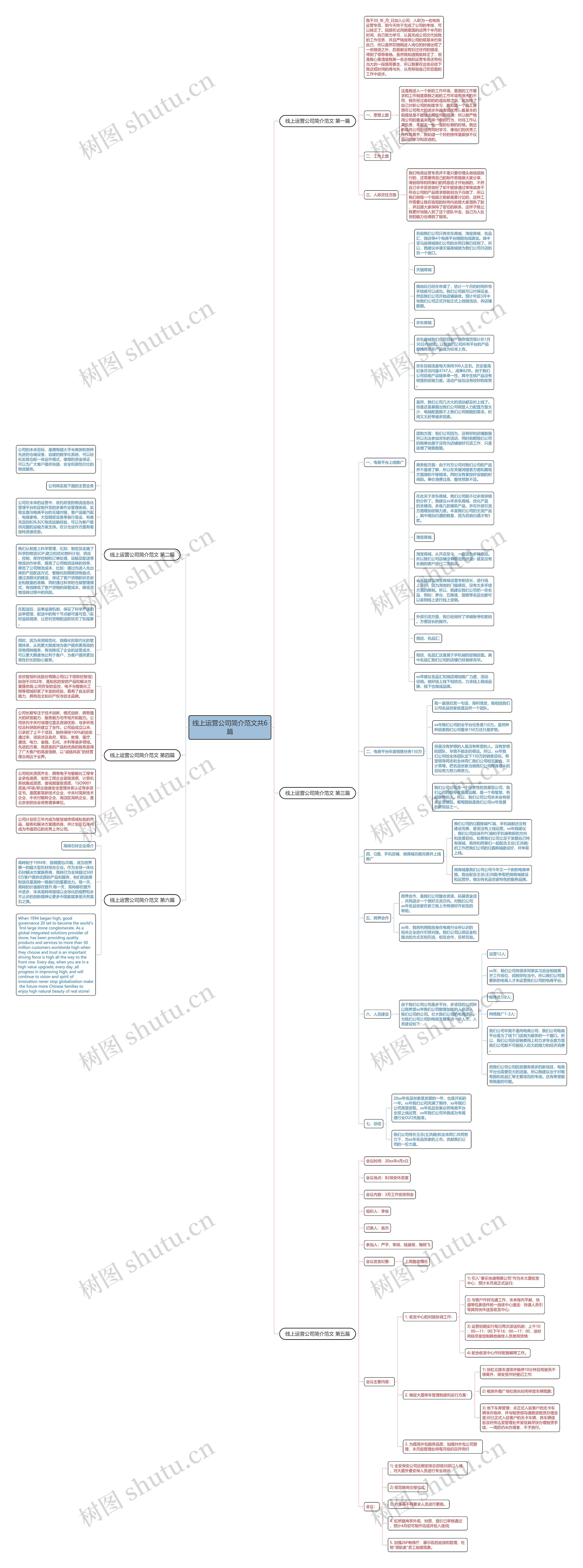 线上运营公司简介范文共6篇思维导图