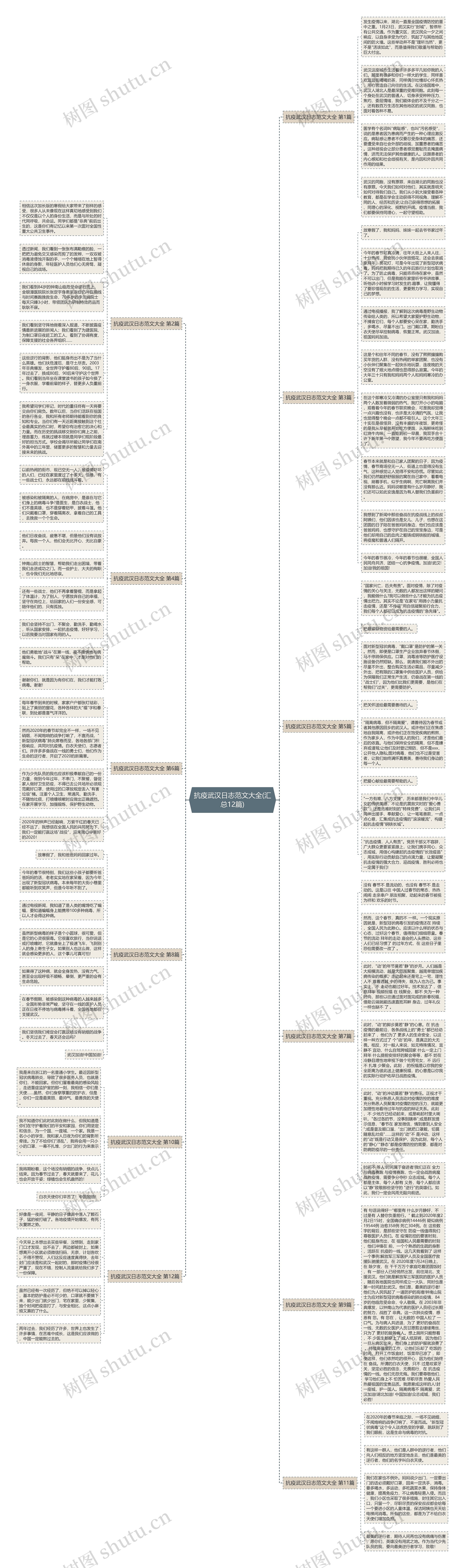 抗疫武汉日志范文大全(汇总12篇)思维导图
