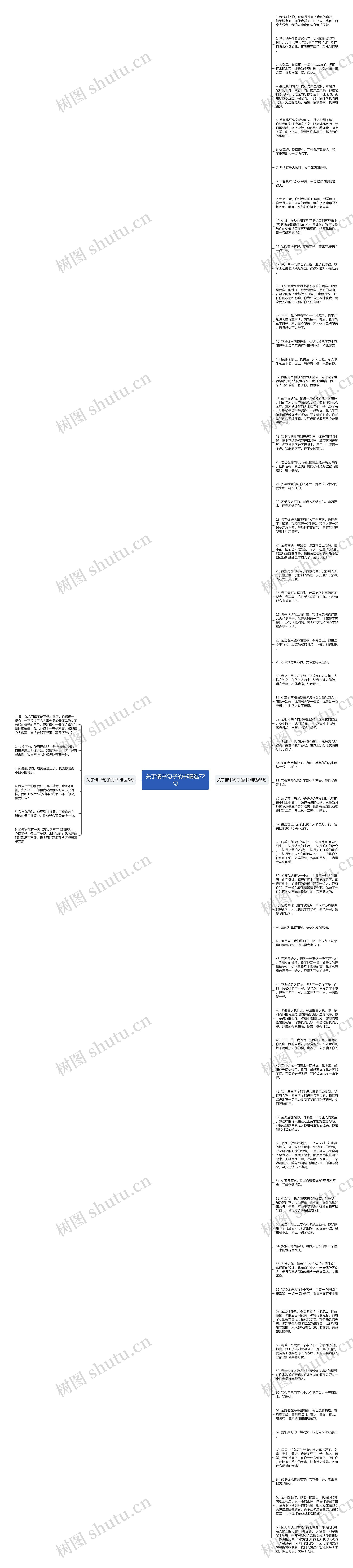 关于情书句子的书精选72句思维导图
