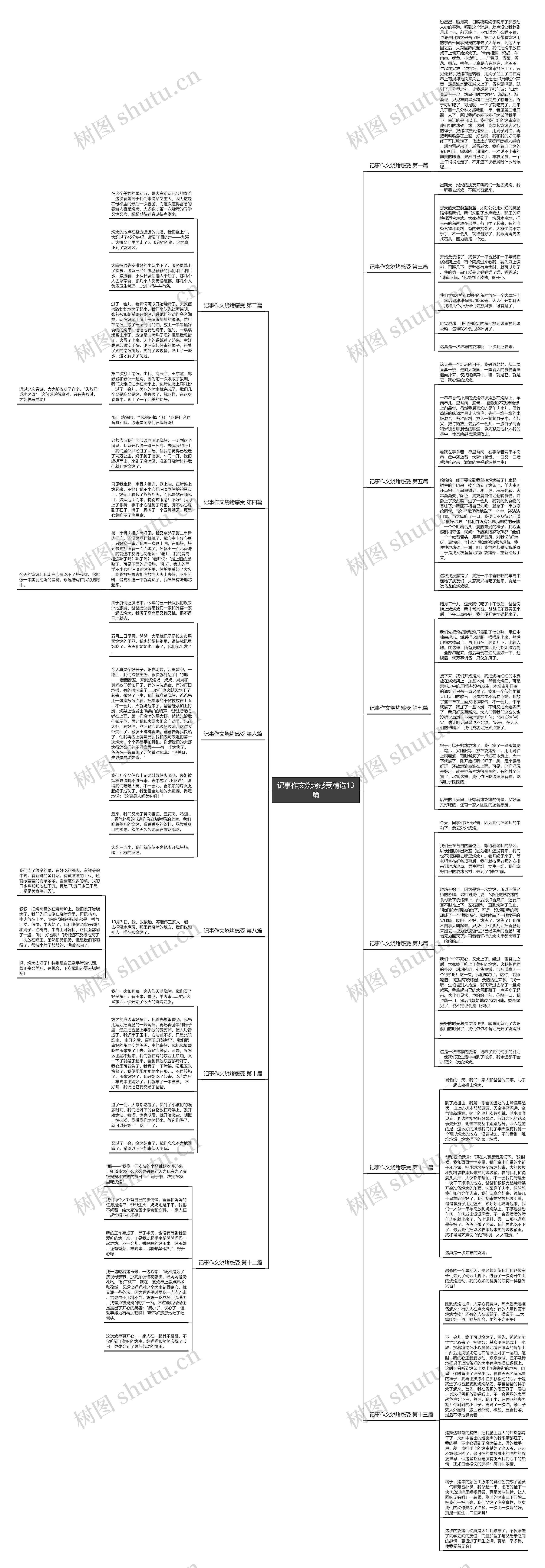 记事作文烧烤感受精选13篇