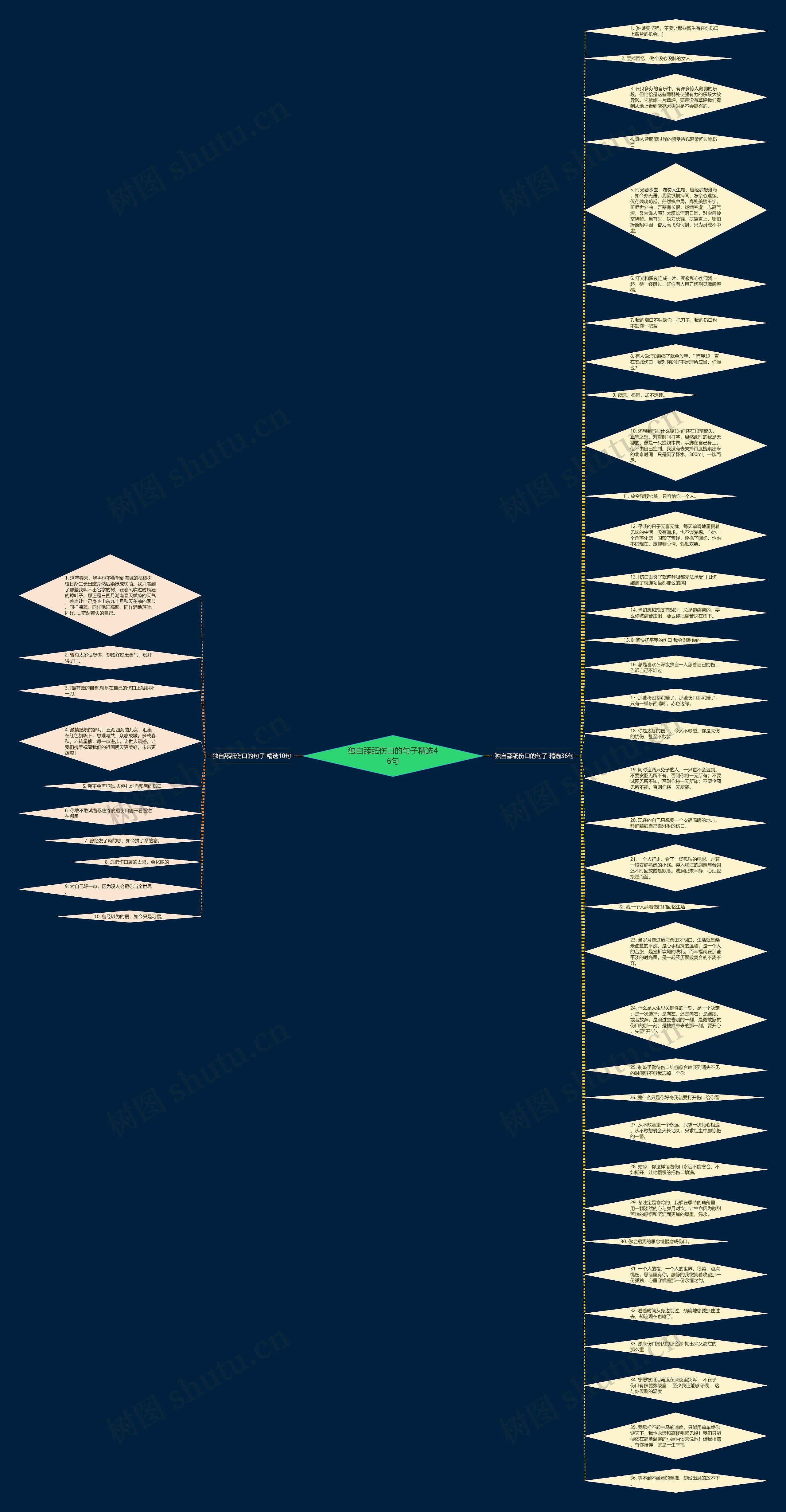 独自舔舐伤口的句子精选46句思维导图