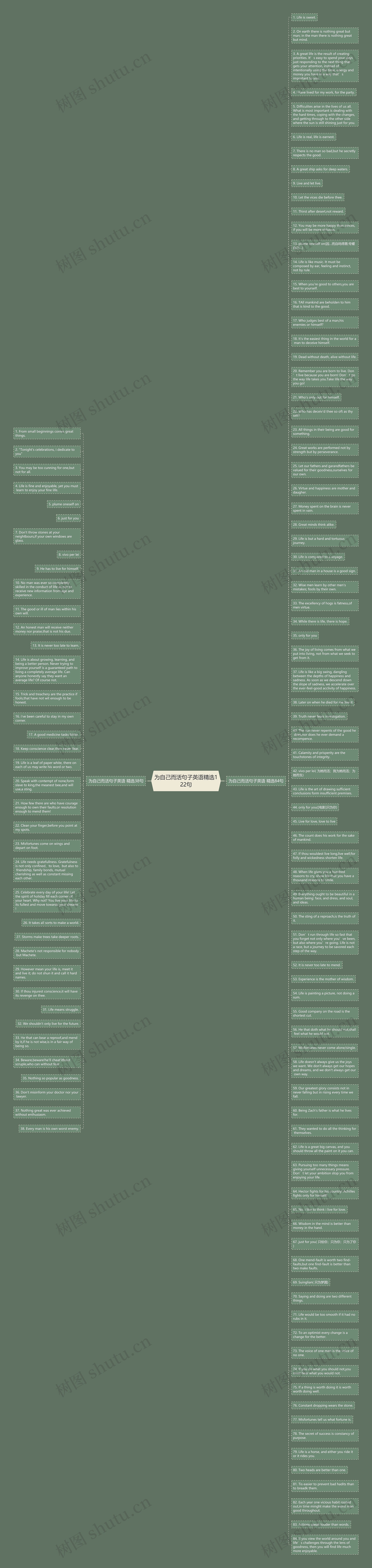 为自己而活句子英语精选122句思维导图