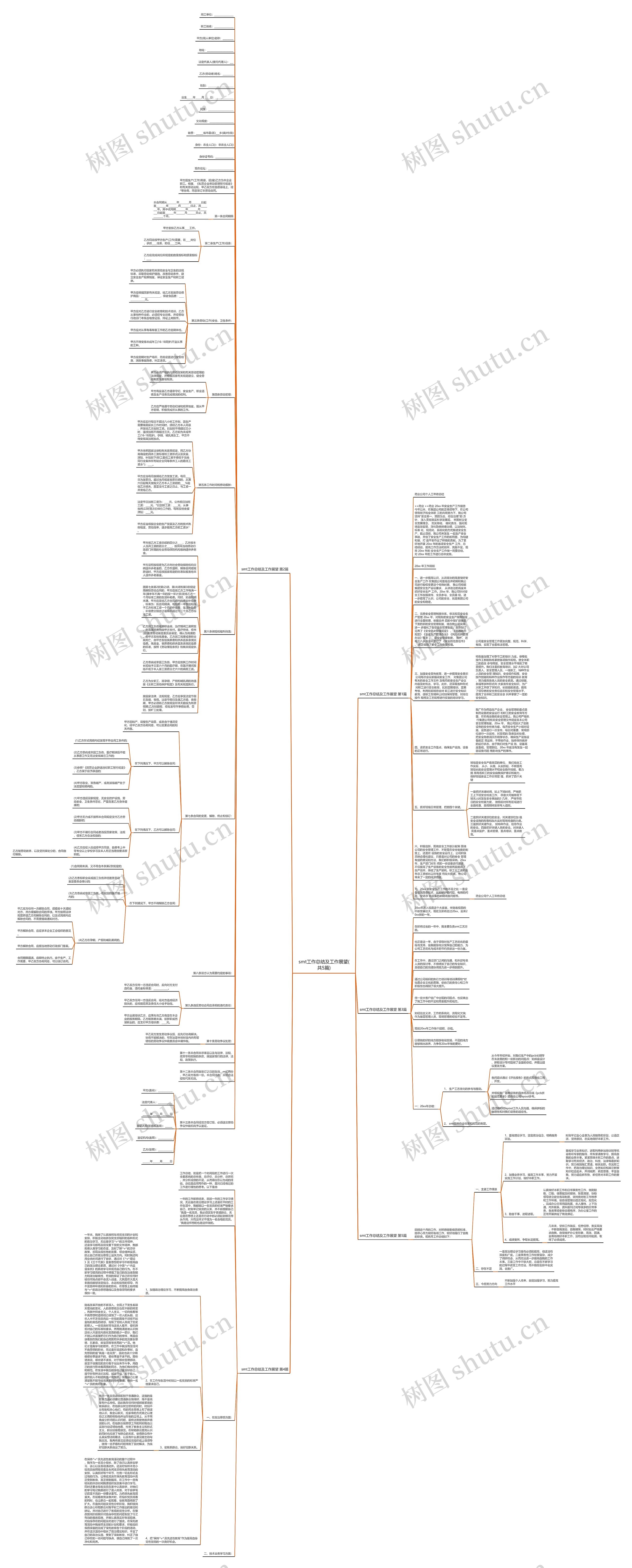 smt工作总结及工作展望(共5篇)思维导图