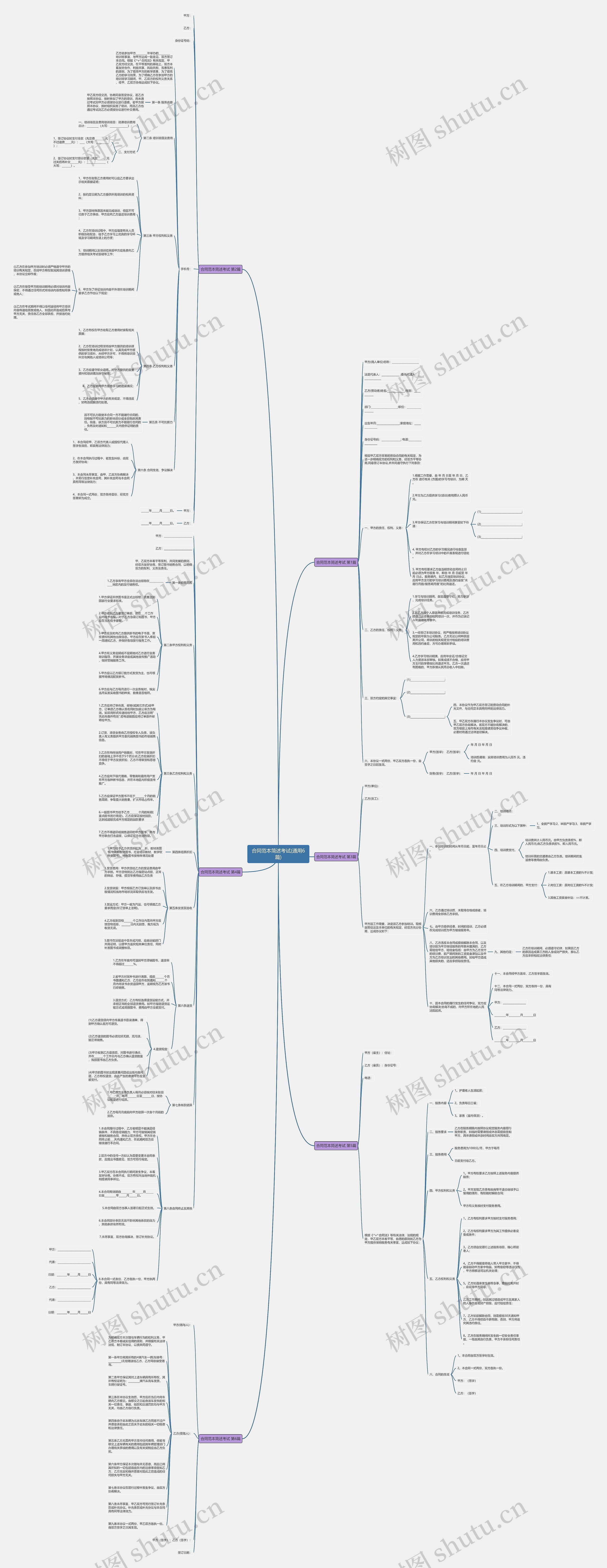 合同范本简述考试(通用6篇) 合同范本简述考试(通用6篇)