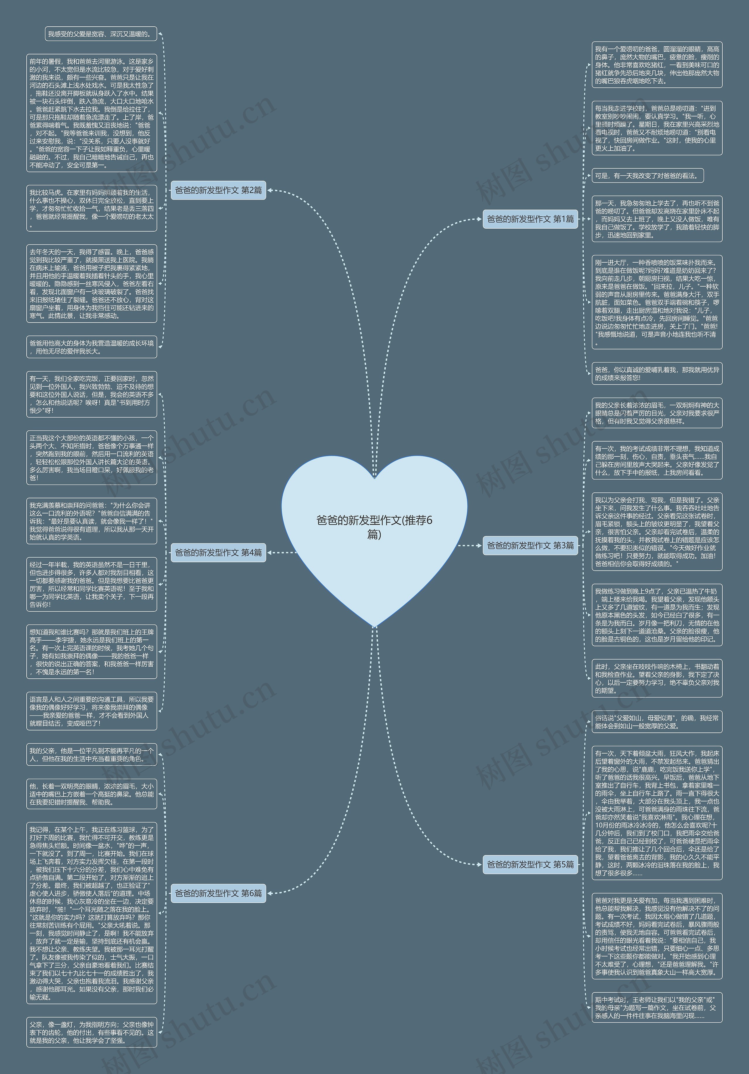 爸爸的新发型作文(推荐6篇)思维导图