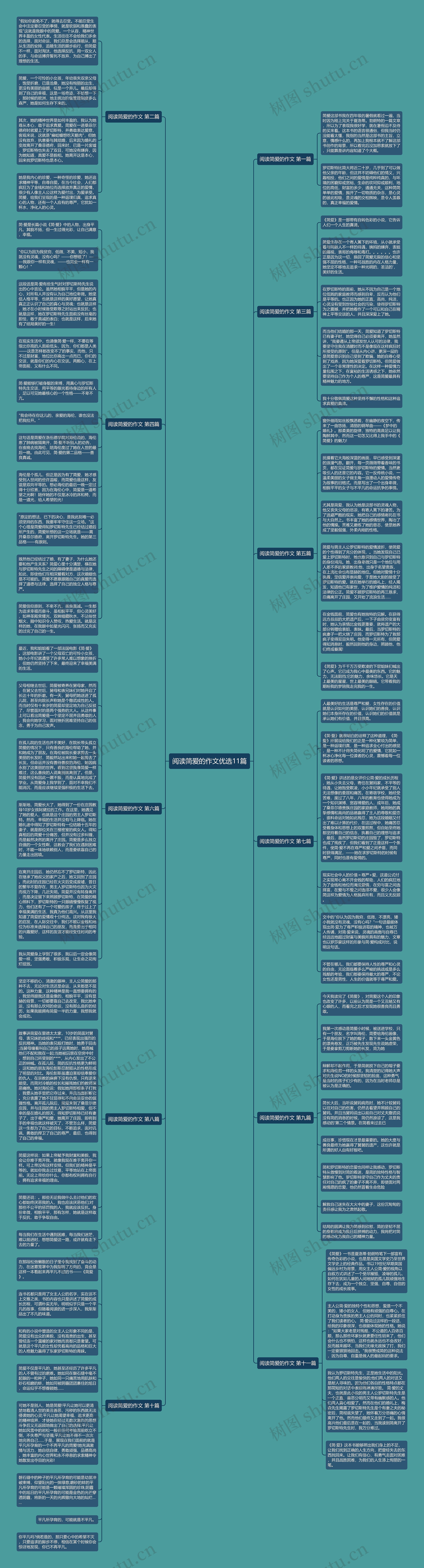 阅读简爱的作文优选11篇思维导图