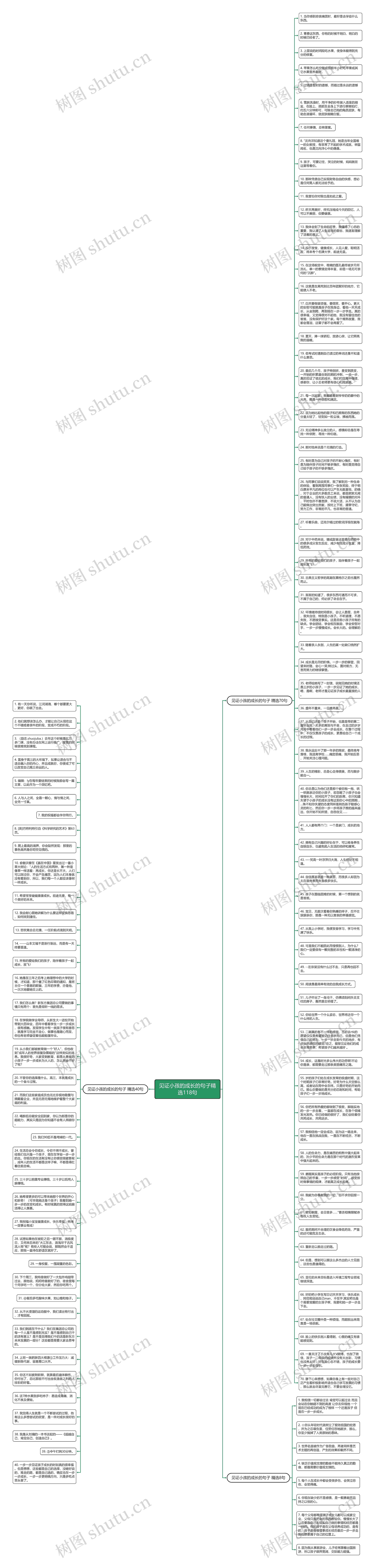 见证小孩的成长的句子精选118句思维导图