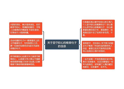 关于坚守初心的唯美句子的信息