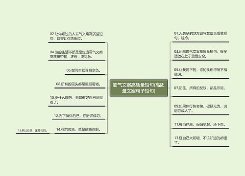 霸气文案高质量短句(高质量文案句子短句)