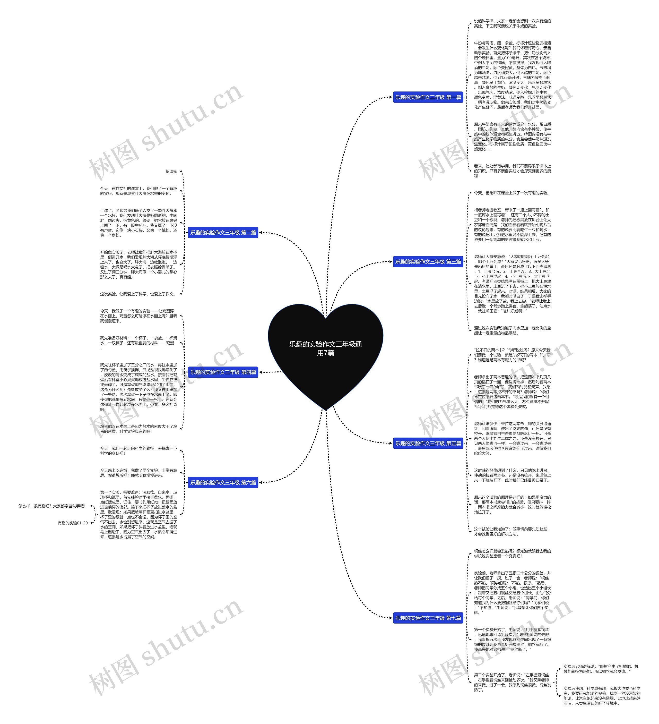 乐趣的实验作文三年级通用7篇思维导图