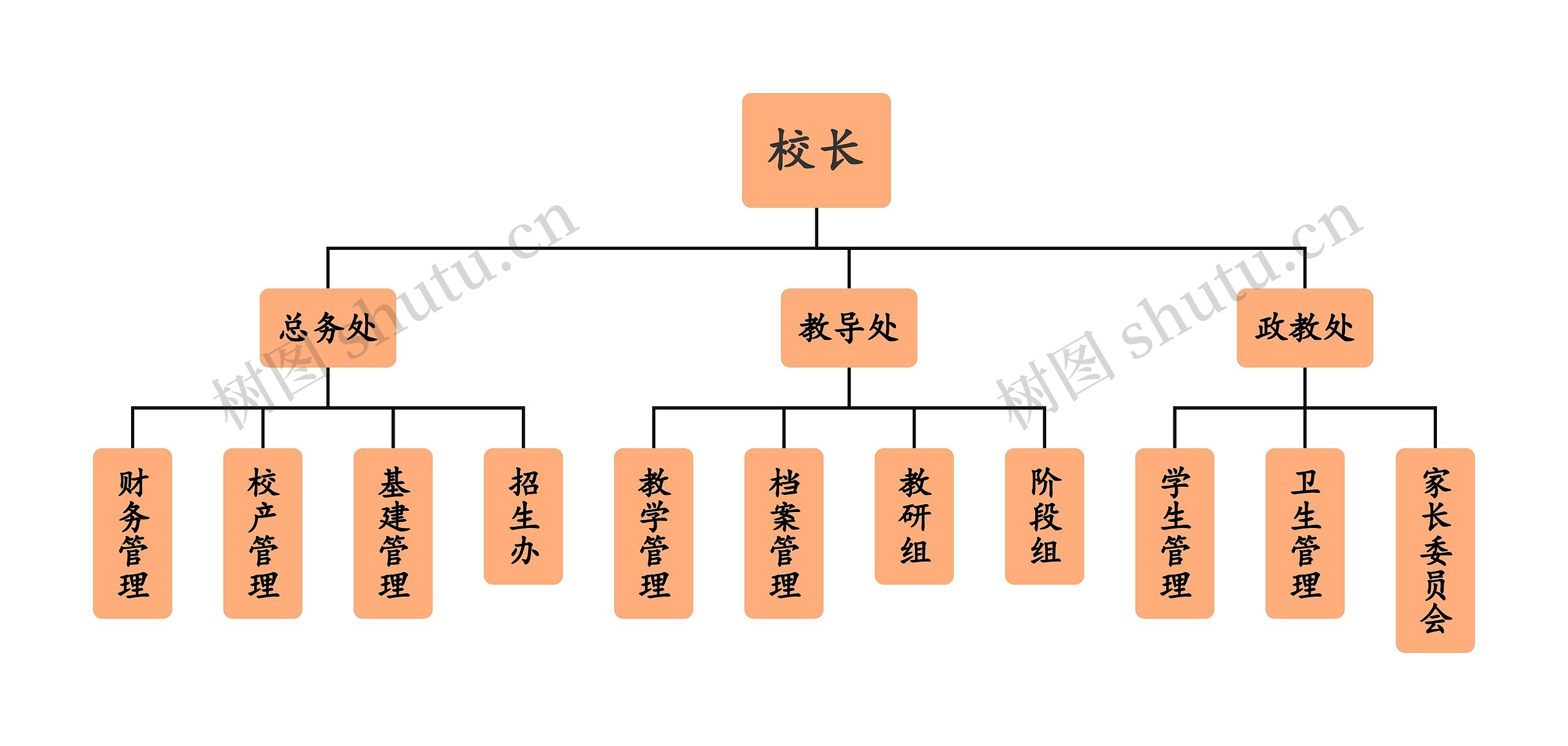 学校组织架构图