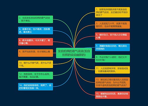 发自拍照的霸气说说(发自拍照的说说幽默的)