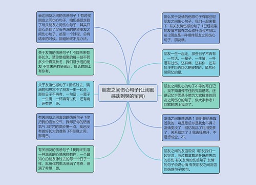 朋友之间伤心句子(让闺蜜感动到哭的留言)