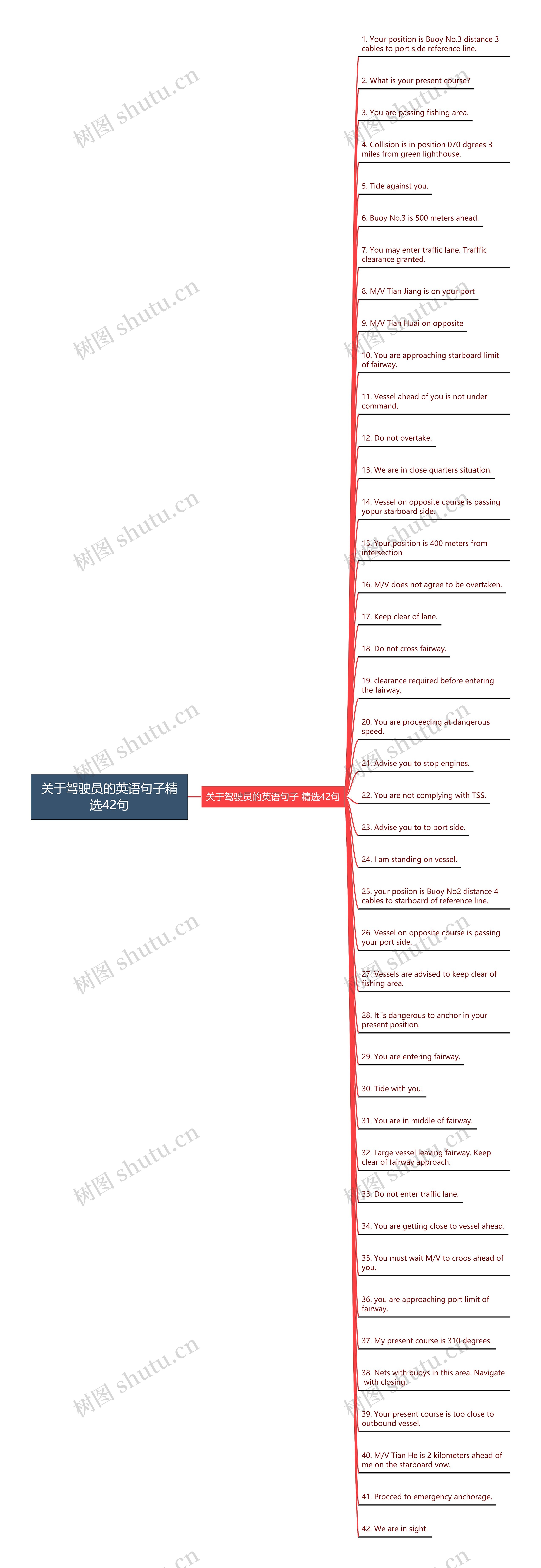 关于驾驶员的英语句子精选42句思维导图