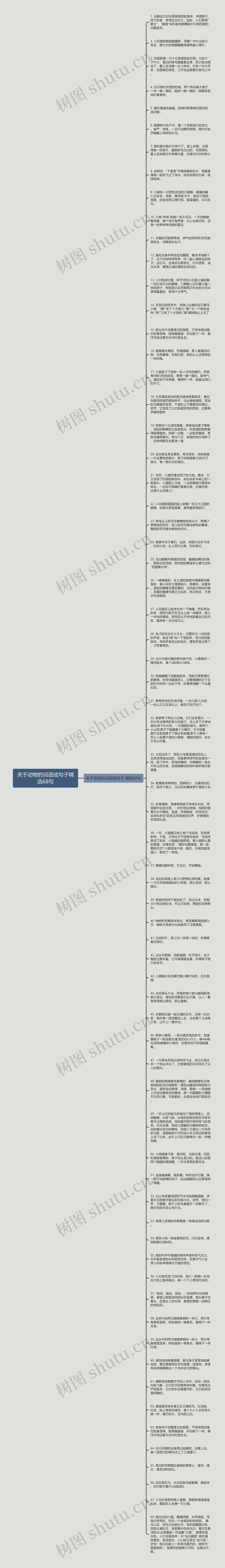 关于动物的词语或句子精选68句思维导图