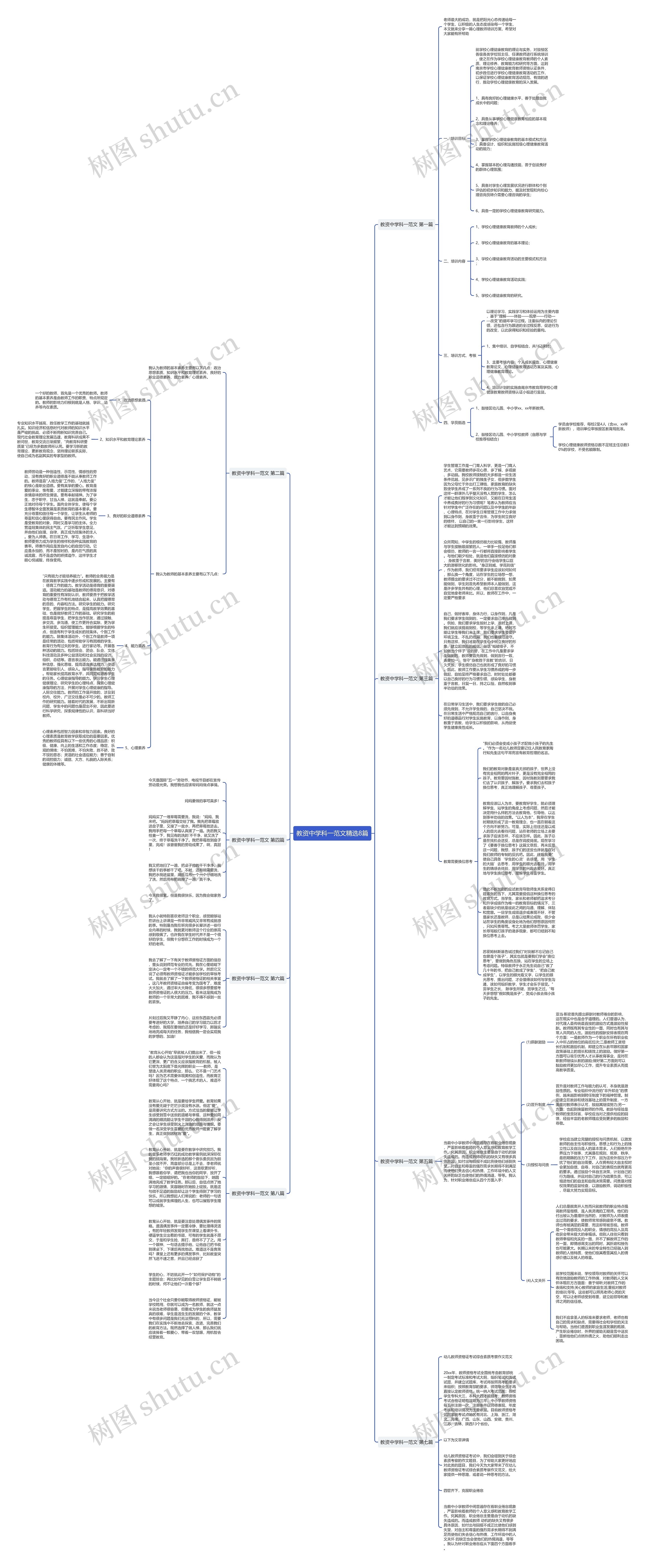 教资中学科一范文精选8篇思维导图