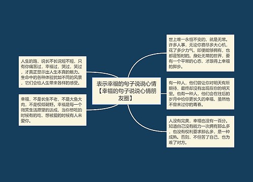 表示幸福的句子说说心情【幸福的句子说说心情朋友圈】